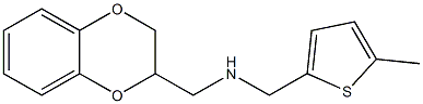 (2,3-dihydro-1,4-benzodioxin-2-ylmethyl)[(5-methylthiophen-2-yl)methyl]amine Struktur