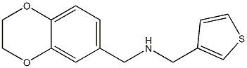 (2,3-dihydro-1,4-benzodioxin-6-ylmethyl)(thiophen-3-ylmethyl)amine Struktur