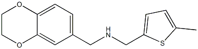 (2,3-dihydro-1,4-benzodioxin-6-ylmethyl)[(5-methylthiophen-2-yl)methyl]amine Struktur