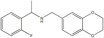 (2,3-dihydro-1,4-benzodioxin-6-ylmethyl)[1-(2-fluorophenyl)ethyl]amine Struktur