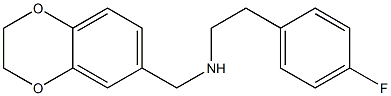 (2,3-dihydro-1,4-benzodioxin-6-ylmethyl)[2-(4-fluorophenyl)ethyl]amine Struktur