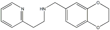 (2,3-dihydro-1,4-benzodioxin-6-ylmethyl)[2-(pyridin-2-yl)ethyl]amine Struktur