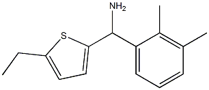 (2,3-dimethylphenyl)(5-ethylthiophen-2-yl)methanamine Struktur