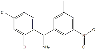 (2,4-dichlorophenyl)(3-methyl-5-nitrophenyl)methanamine Struktur