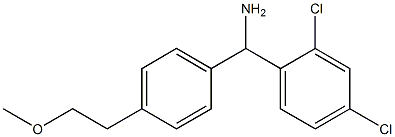 (2,4-dichlorophenyl)[4-(2-methoxyethyl)phenyl]methanamine Struktur