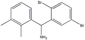 (2,5-dibromophenyl)(2,3-dimethylphenyl)methanamine Struktur