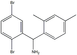 (2,5-dibromophenyl)(2,4-dimethylphenyl)methanamine Struktur