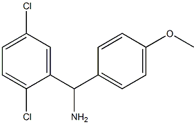 (2,5-dichlorophenyl)(4-methoxyphenyl)methanamine Struktur