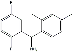 (2,5-difluorophenyl)(2,4-dimethylphenyl)methanamine Struktur