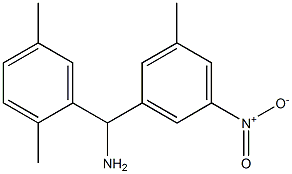 (2,5-dimethylphenyl)(3-methyl-5-nitrophenyl)methanamine Struktur