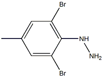 (2,6-dibromo-4-methylphenyl)hydrazine Struktur