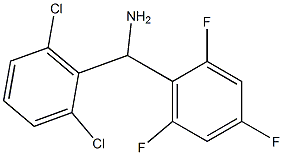 (2,6-dichlorophenyl)(2,4,6-trifluorophenyl)methanamine Struktur