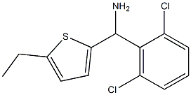 (2,6-dichlorophenyl)(5-ethylthiophen-2-yl)methanamine Struktur