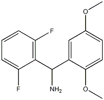 (2,6-difluorophenyl)(2,5-dimethoxyphenyl)methanamine Struktur