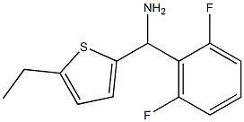 (2,6-difluorophenyl)(5-ethylthiophen-2-yl)methanamine Struktur