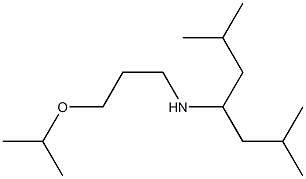 (2,6-dimethylheptan-4-yl)[3-(propan-2-yloxy)propyl]amine Struktur