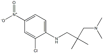 (2-{[(2-chloro-4-nitrophenyl)amino]methyl}-2-methylpropyl)dimethylamine Struktur