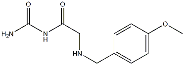 (2-{[(4-methoxyphenyl)methyl]amino}acetyl)urea Struktur