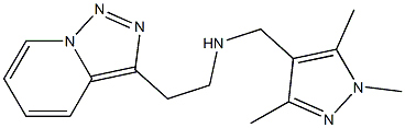 (2-{[1,2,4]triazolo[3,4-a]pyridin-3-yl}ethyl)[(1,3,5-trimethyl-1H-pyrazol-4-yl)methyl]amine Struktur