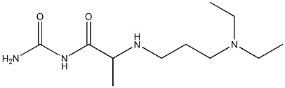 (2-{[3-(diethylamino)propyl]amino}propanoyl)urea Struktur