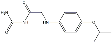 (2-{[4-(propan-2-yloxy)phenyl]amino}acetyl)urea Struktur