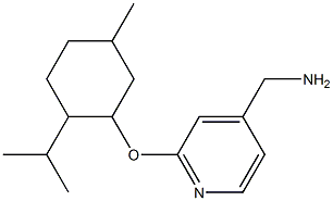 (2-{[5-methyl-2-(propan-2-yl)cyclohexyl]oxy}pyridin-4-yl)methanamine Struktur