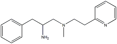 (2-amino-3-phenylpropyl)(methyl)[2-(pyridin-2-yl)ethyl]amine Struktur