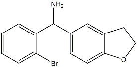 (2-bromophenyl)(2,3-dihydro-1-benzofuran-5-yl)methanamine Struktur