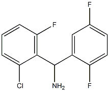 (2-chloro-6-fluorophenyl)(2,5-difluorophenyl)methanamine Struktur