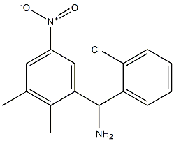 (2-chlorophenyl)(2,3-dimethyl-5-nitrophenyl)methanamine Struktur