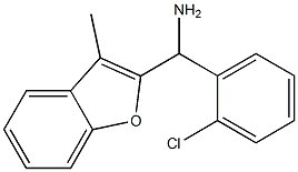 (2-chlorophenyl)(3-methyl-1-benzofuran-2-yl)methanamine Struktur