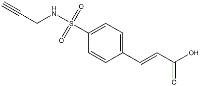 (2E)-3-{4-[(prop-2-ynylamino)sulfonyl]phenyl}acrylic acid Struktur