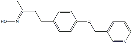 (2E)-4-[4-(pyridin-3-ylmethoxy)phenyl]butan-2-one oxime Struktur