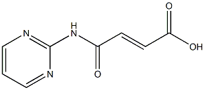 (2E)-4-oxo-4-(pyrimidin-2-ylamino)but-2-enoic acid Struktur