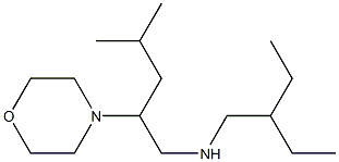 (2-ethylbutyl)[4-methyl-2-(morpholin-4-yl)pentyl]amine Struktur