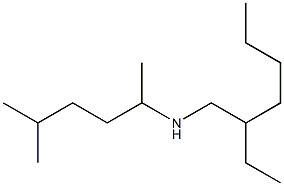 (2-ethylhexyl)(5-methylhexan-2-yl)amine Struktur