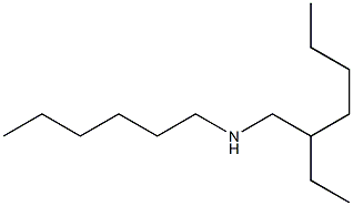 (2-ethylhexyl)(hexyl)amine Struktur