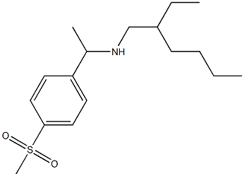 (2-ethylhexyl)[1-(4-methanesulfonylphenyl)ethyl]amine Struktur