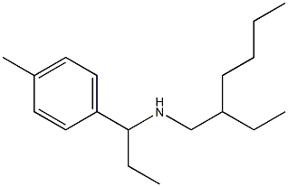 (2-ethylhexyl)[1-(4-methylphenyl)propyl]amine Struktur