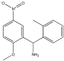 (2-methoxy-5-nitrophenyl)(2-methylphenyl)methanamine Struktur