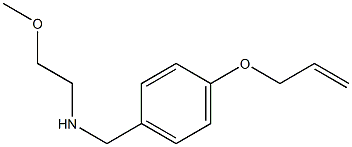 (2-methoxyethyl)({[4-(prop-2-en-1-yloxy)phenyl]methyl})amine Struktur