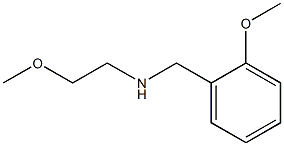 (2-methoxyethyl)[(2-methoxyphenyl)methyl]amine Struktur