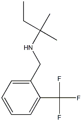 (2-methylbutan-2-yl)({[2-(trifluoromethyl)phenyl]methyl})amine Struktur