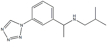 (2-methylpropyl)({1-[3-(1H-1,2,3,4-tetrazol-1-yl)phenyl]ethyl})amine Struktur