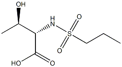 (2S,3R)-3-hydroxy-2-[(propylsulfonyl)amino]butanoic acid Struktur