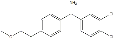 (3,4-dichlorophenyl)[4-(2-methoxyethyl)phenyl]methanamine Struktur