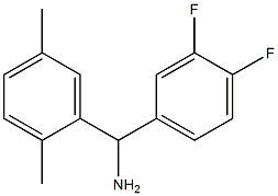 (3,4-difluorophenyl)(2,5-dimethylphenyl)methanamine Struktur