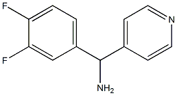 (3,4-difluorophenyl)(pyridin-4-yl)methanamine Struktur