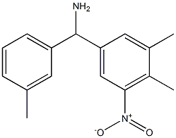 (3,4-dimethyl-5-nitrophenyl)(3-methylphenyl)methanamine Struktur