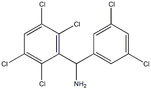 (3,5-dichlorophenyl)(2,3,5,6-tetrachlorophenyl)methanamine Struktur